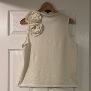 J.Crew Ivory Mock Neck Tank